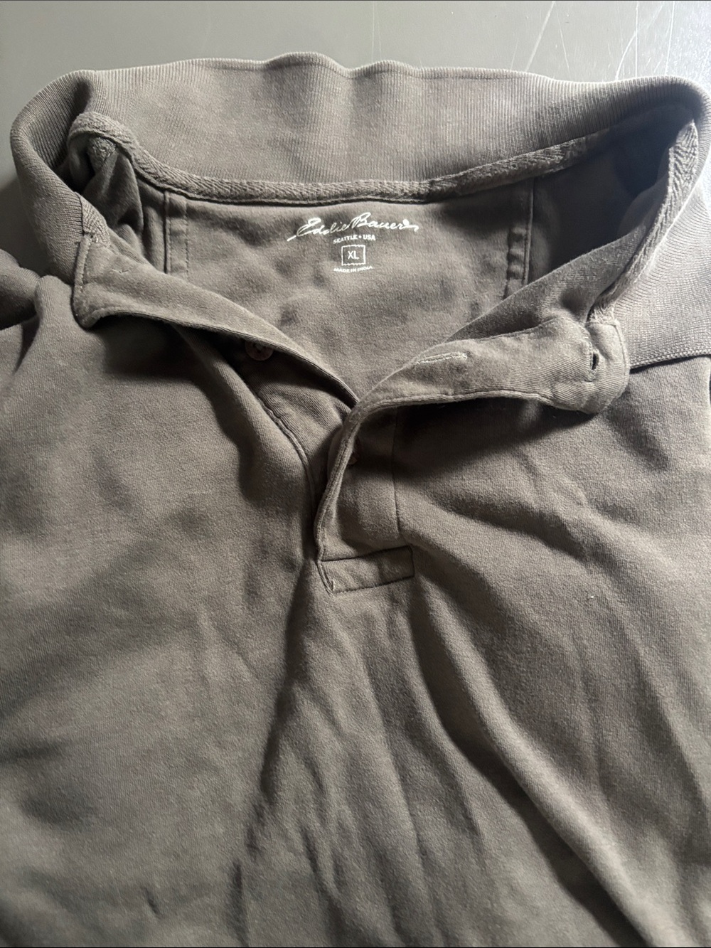 Eddie Bauer Men’s Olive Green Polo shirt